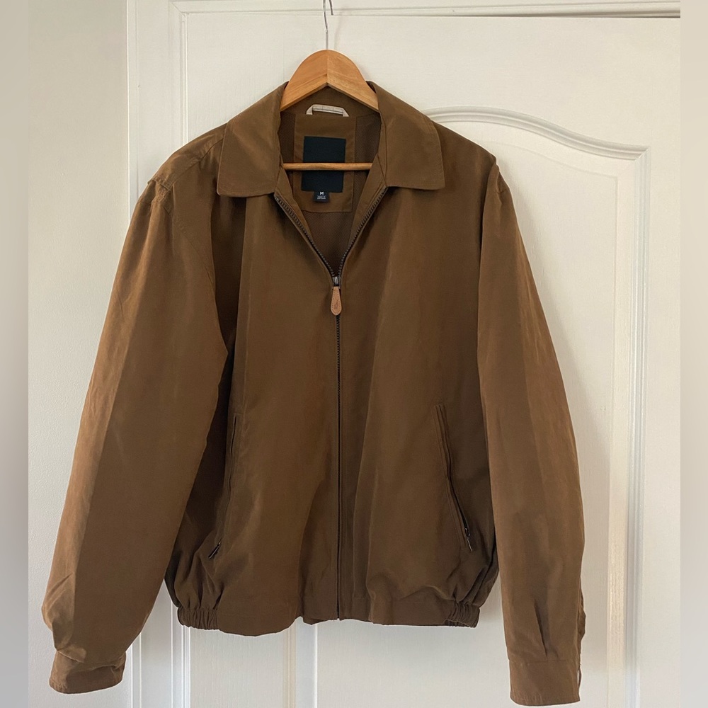 London Fog jacket, mens medium, brown